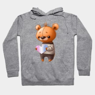 Teddy Bear with Trans Pride Heart Hoodie